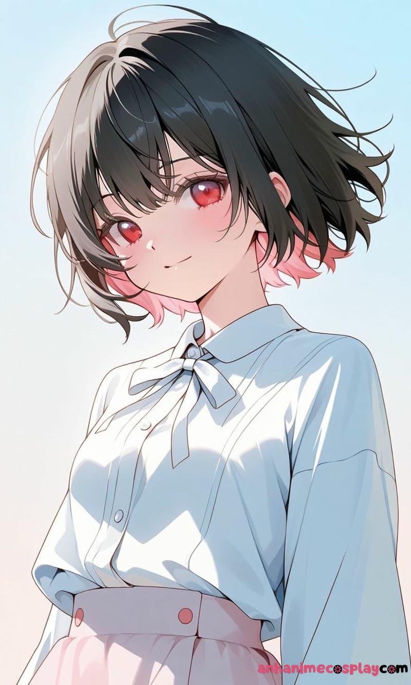 anime nữ tóc ngắn nữ sinh